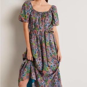 NWT BODEN HETTIE SCOOP NECK DRESS IN BONBON BLOOM WOMENS 10